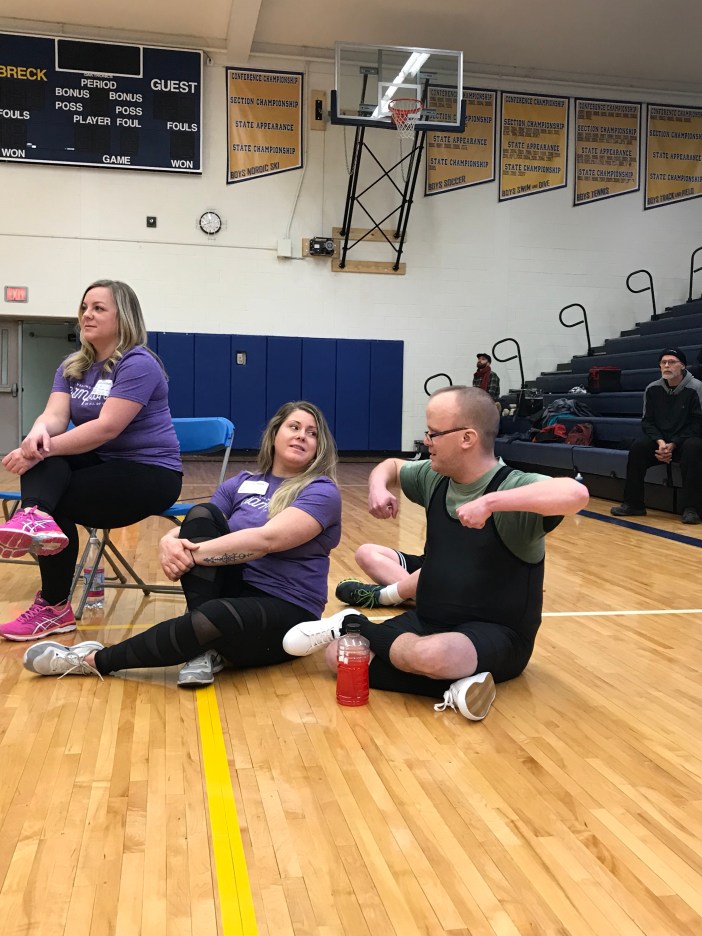 Dale showing coach JVB some moves